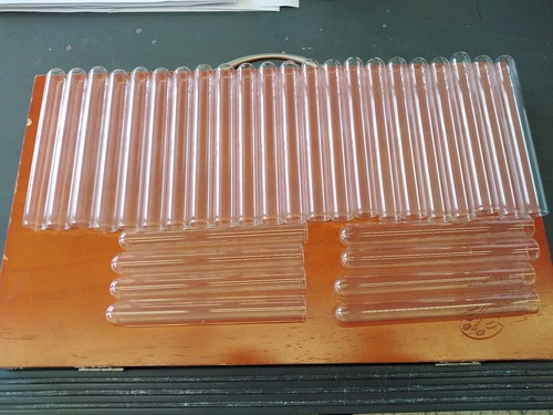 New glass test tubes - x,