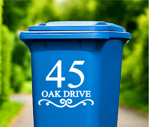 Personalised bin number - bin,