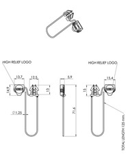 100x  Plastic Security Seals With Wire No Tools Reqd -Tamper evident 