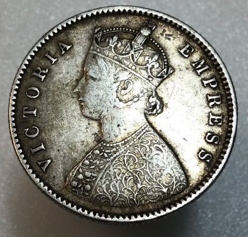 1899 indian half - indian, rupee,
