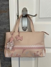 Radley London ? Vintage Beige / Multi Leather Mini Grab Hand Bag & Charms