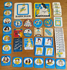 Vintage Rare Babycham British Perry Beer Mat Collection (45 mats + 2 large)