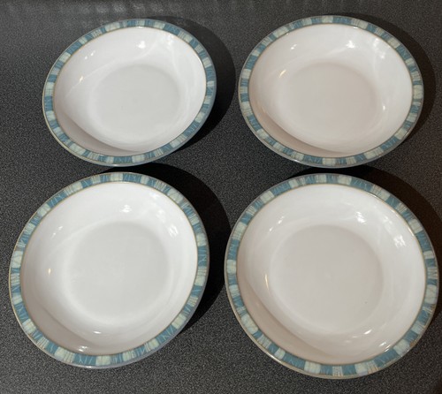 Denby azure coast wide - azure, rimmed