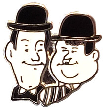 Laurel and Hardy Small Pin