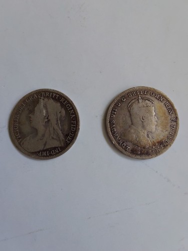 Threepence coins victoria - threepence,