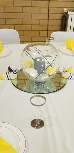 Fish bowls centrepieces - centrepieces,