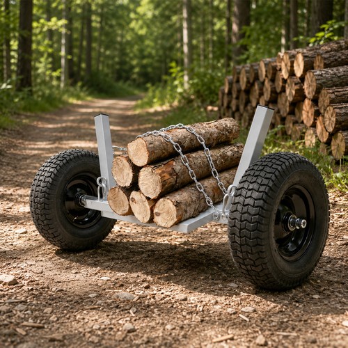 Heavy duty steel log holder - log,