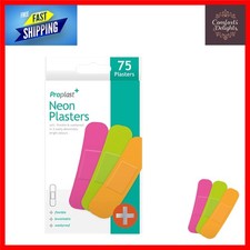 Brightly Colored Waterproof Plasters for Kids – 75 Assorted Sterile Bandages