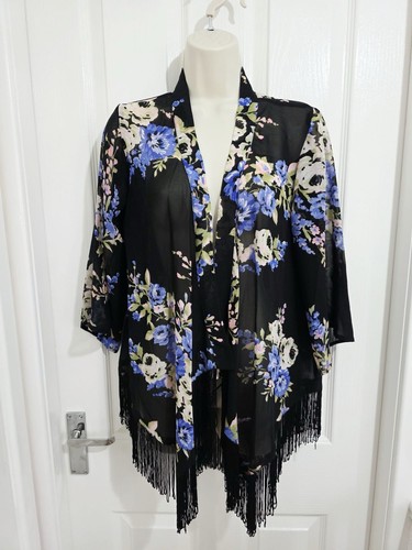 Ocean club black floral - black,