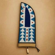 Handmade Indian Beaded Knife