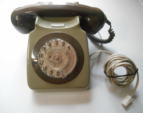 Vintage rotary dial telephone - vintage,