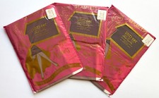 3 Pair LUCKY ONE Vintage RHT Seamless SHEER Nylon Stockings Sizes/Colours NOS