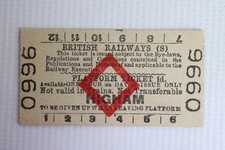 BR British Railways (S) Platform Ticket Higham Station