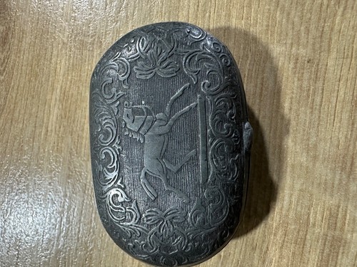 Victorian equestrian pewter - victorian,
