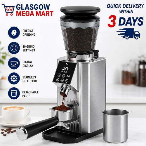 Amzchef burr coffee grinder - coffee,
