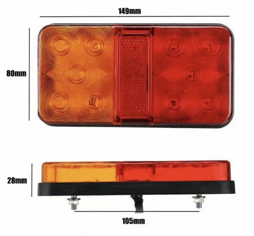 Led amber red warning - 10,