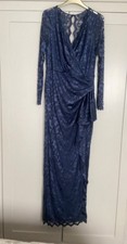 Lace evening dress size 14 Navy Blue. New with tags from Debut at Debenhams 
