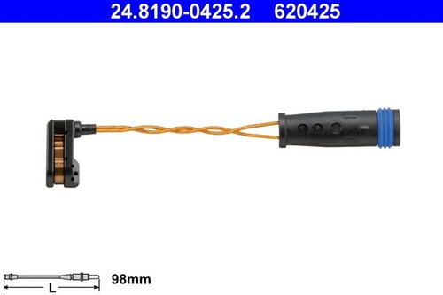 Warning contact brake pad - warning, contact,
