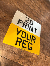 JAP / AMERICAN IMPORT 13 X 7 -  2D PRINTED NUMBER PLATES 100% MOT AND ROAD LEGAL