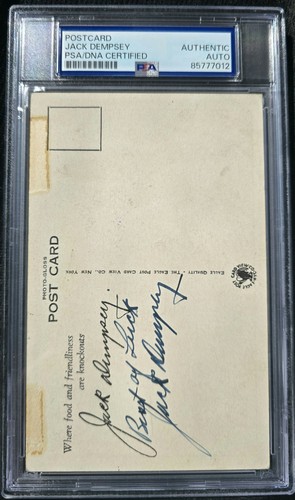 Jack dempsey signed - signed, /