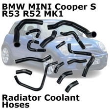 BMW MINI Cooper S R53 R52 MK1 Manual Silicone Radiator Coolant Hoses ASH & Clips