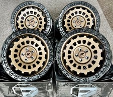 17" Black Gold Zephyr Alloy Wheels Fit Subaru Baja Forester Legacy Outback 5x100