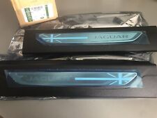 JAGUAR XF 2017-20 DOOR SILL TREAD PLATES UNION JACK FLAG !!GENUINE!! T2H17123PVJ