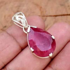 Ruby Pendant Gemstone Solid