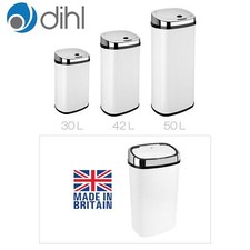 Rectangle Kitchen Sensor Bin Black White Red Cream Chrome Black Touchless Bin