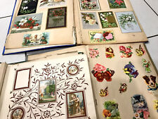 Antique Victorian Scrap Albums Job Lot