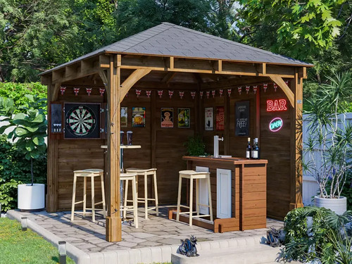 Bar gazebo 3x3m - 3x3m, heavy