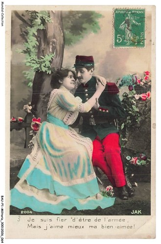 Baup1 0033 militaire - baup1-0033-militaire, postcard