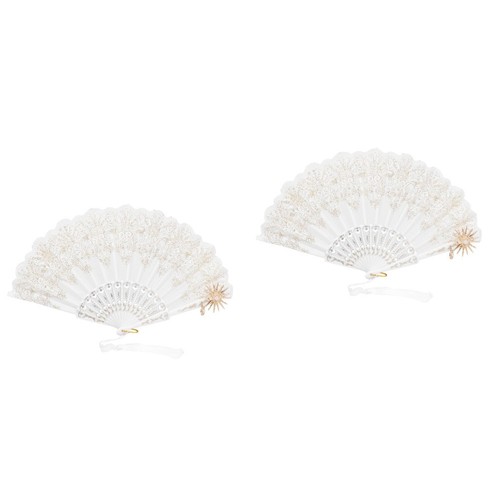 2pcs vintage lace folding - 2pcs, fans
