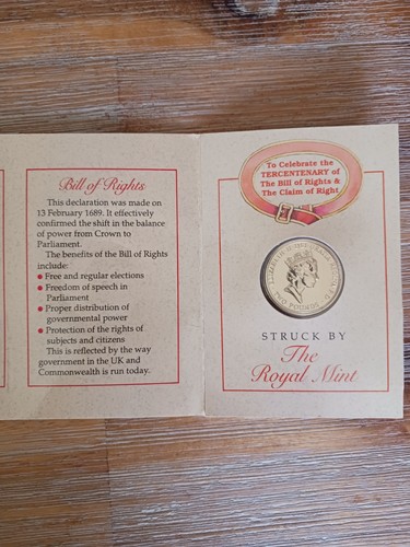 1989 commemorative coin - 1989, £2