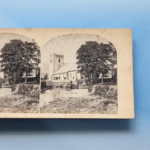Grasmere stereoview c1870 - stereoview,