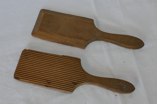 Antique small wooden butter - antique,