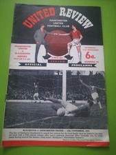 Man Utd (champions) v Blackburn football programme. LD1. 21.11.1964