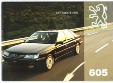 Peugeot 605 1994 UK Market Sales Brochure SLi SLdt SRti SRdt SVti SVdt SVE 3.0