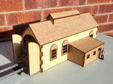O Gauge  Single Lane Engine Shed Laser cut - 7mm Scale.