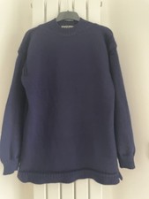 Men’s vintage SUMIT SPORTS navy Guernsey style sweater, heavy wool, size 42” / L
