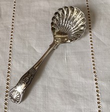 Antique Queens Pattern Sugar Sifting Spoon