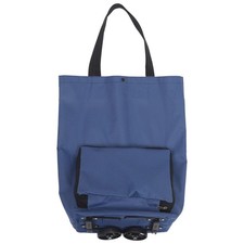  Shopping Cart with Wheels Trolley Wagon Foldable Rolling Grocery Bag