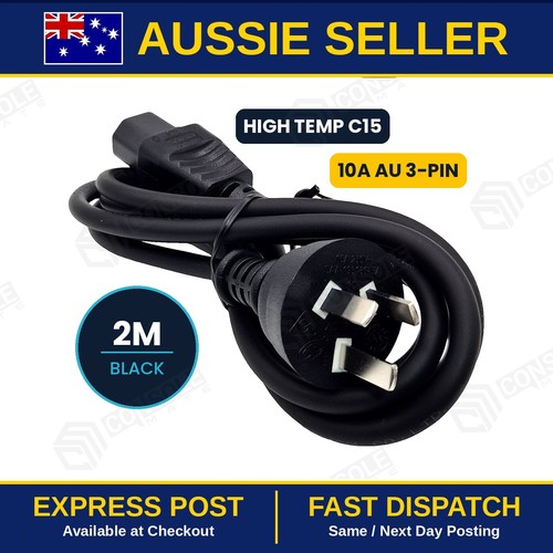 Notched c15 power - cord, 2m