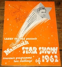 BILLY FURY MARTY WILDE PETER JAY JAYWALKERS HAND SIGNED UK PROGRAMME UACC DEALER