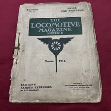 The Locomotive Magazine Souvenir  no. 17 rare Christmas edition printed 1911 