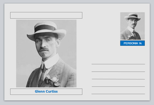 Personalities postcard glenn - personalities,