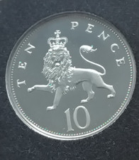1983 Bunc 10p Crowned Lion Ten
