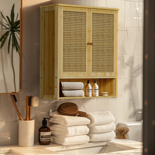Shelf double door bathroom - double,