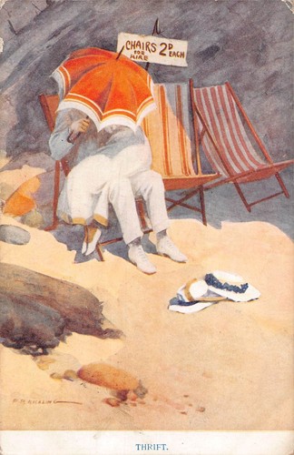 Postcard comic seaside - postcard,