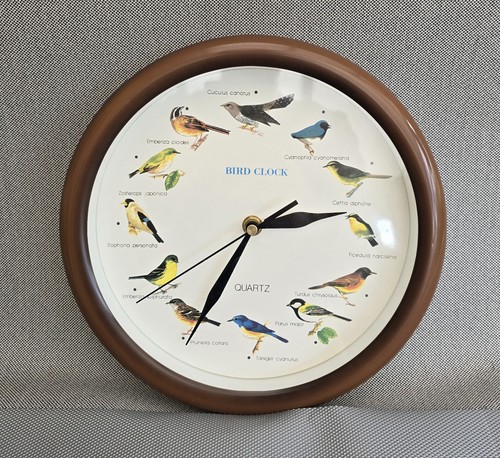 Vintage bird clock 25cm - bird,
